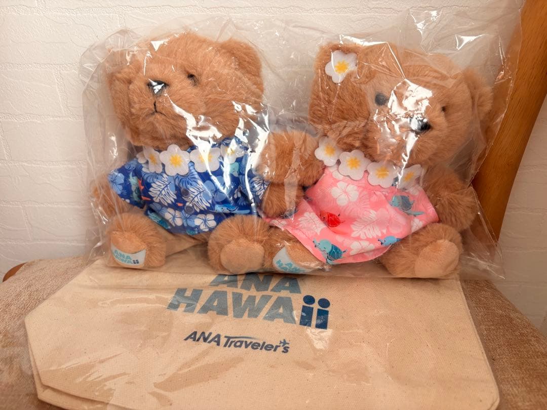 【未使用新品】ANAアロハベア、トートバッグセット
