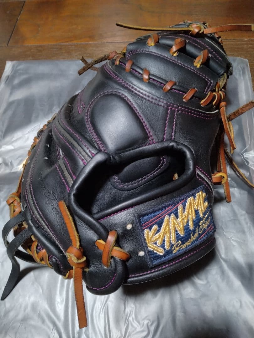 KANAM 5周年限定黒 レザー キャッチャーミット　要ミット