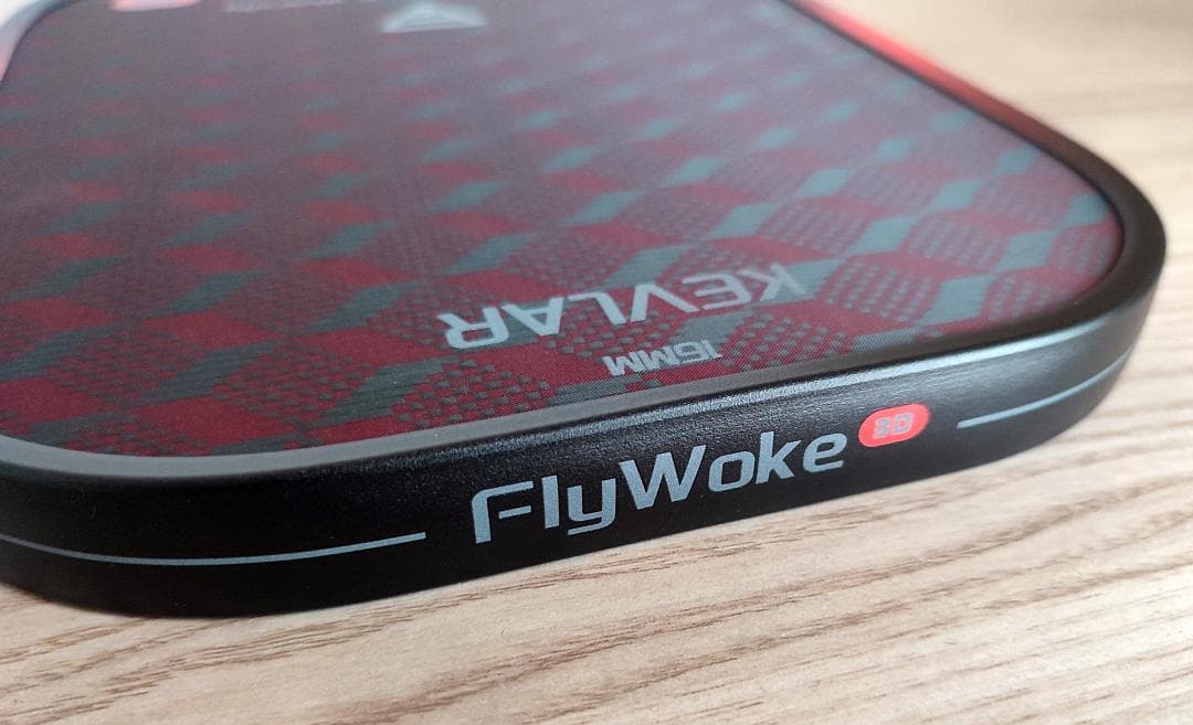 ピックルボール パドル KEVLAR ケブラー 赤い 黒 16mm Fly