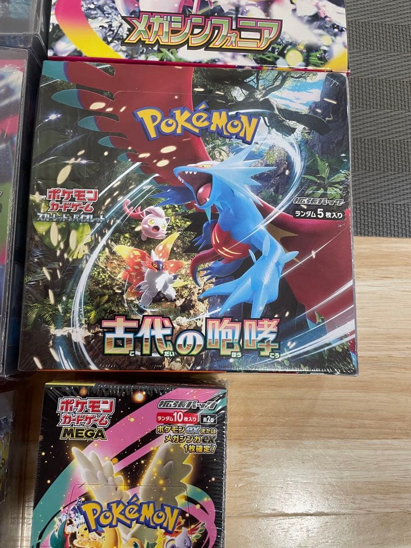 ポケカ 未開封シュリンク付き 6BOXロケット団　インヘェルノ　メガドリなど