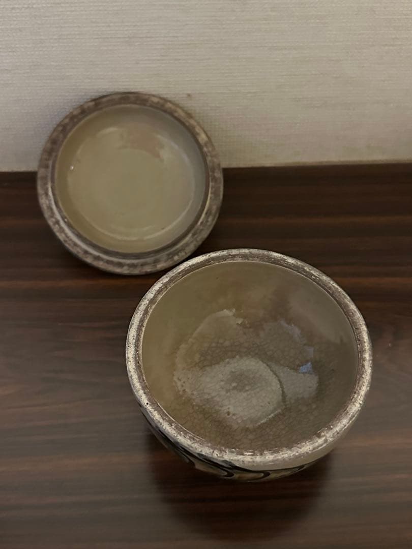 やちむん　湯呑み　金城敏男　銘あり[ト]