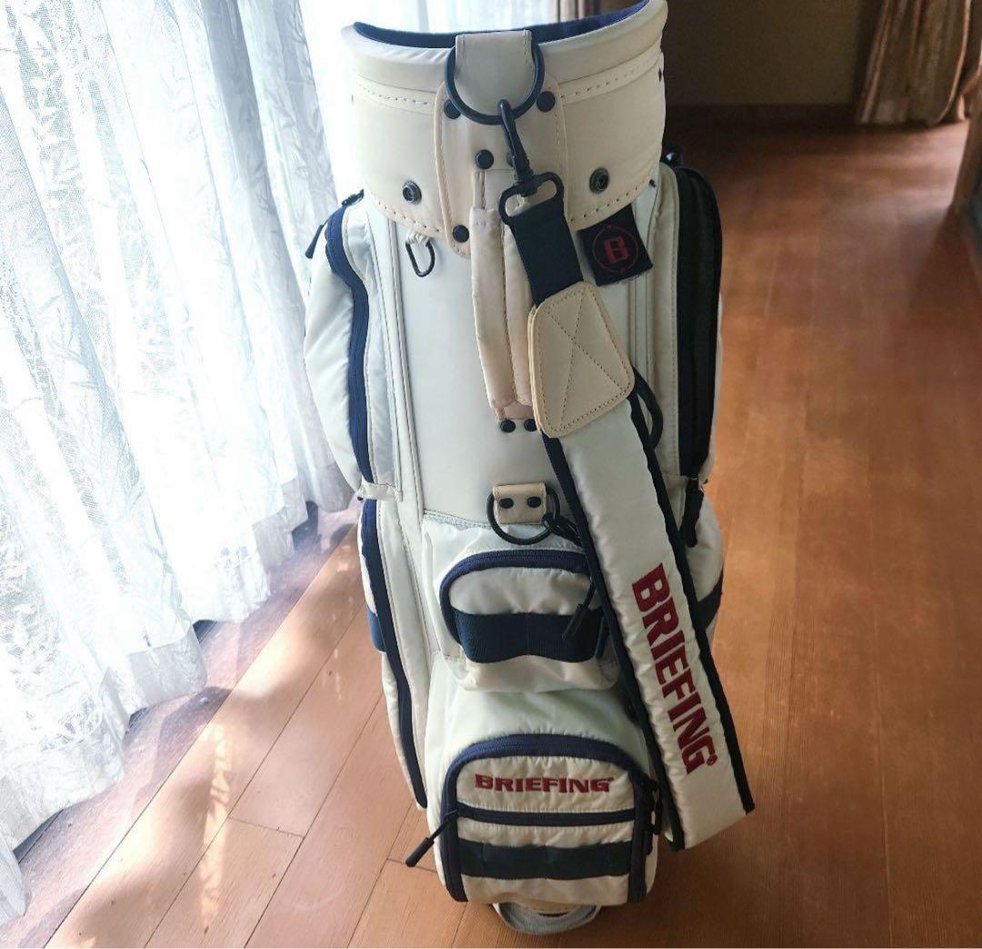 希少完売✦BRIEFING ✦ ゴルフバッグ ✦ホワイト/ネイビー✦ CR-6