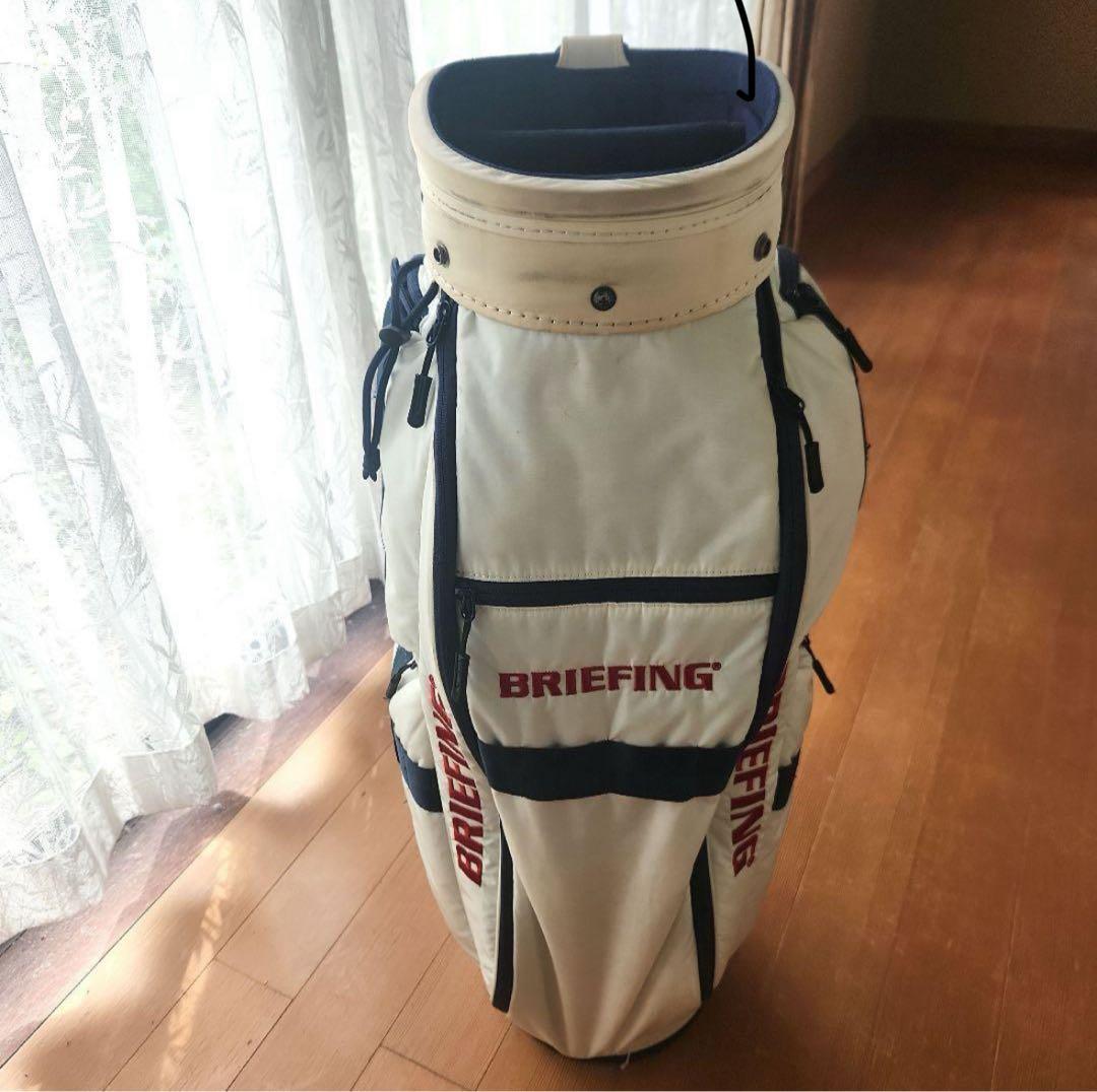 希少完売✦BRIEFING ✦ ゴルフバッグ ✦ホワイト/ネイビー✦ CR-6
