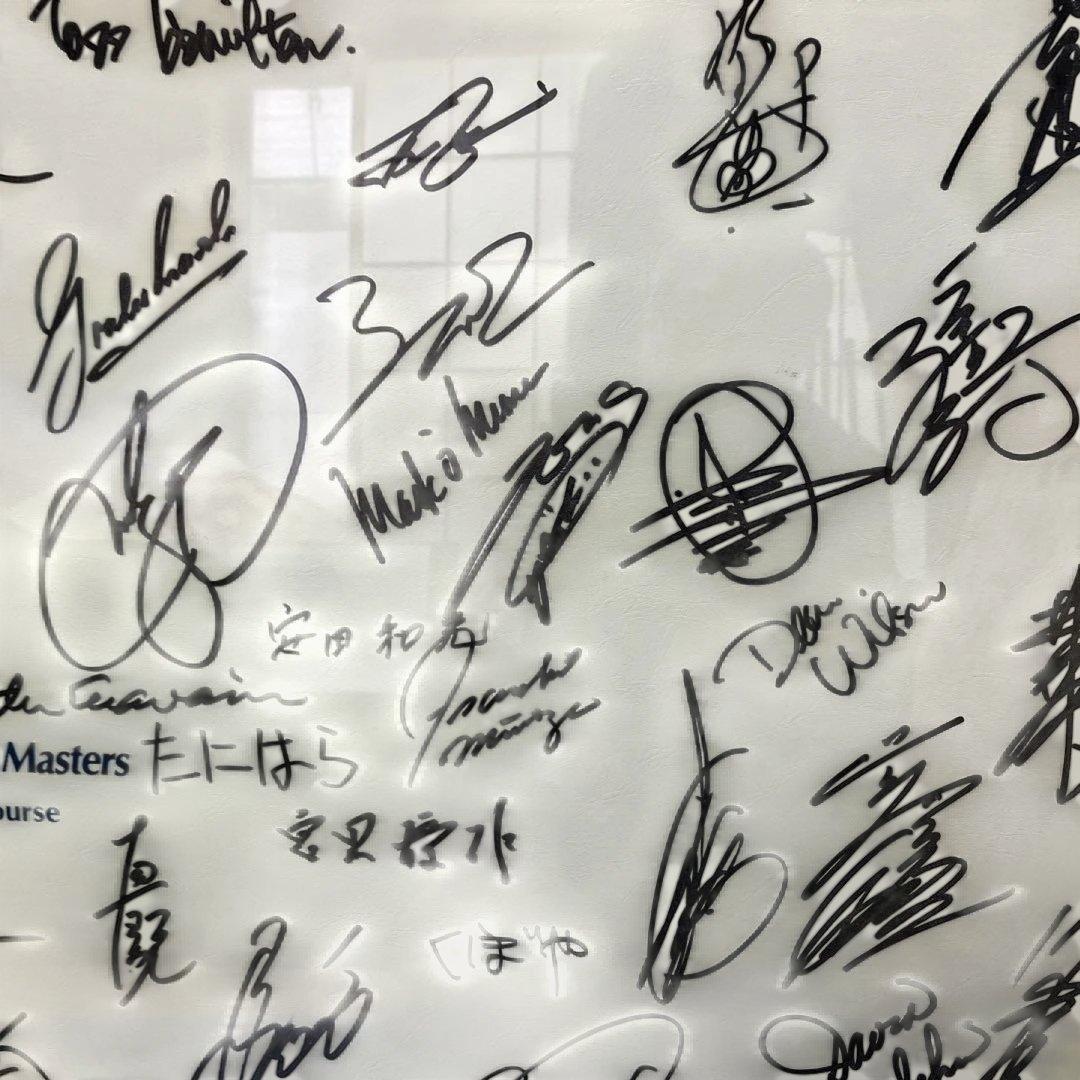 住友ビザ太平洋マスターズ直筆サイン入りパネル