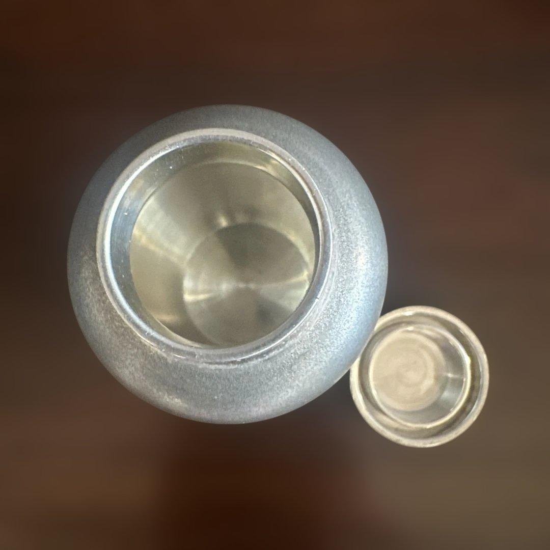 松下喜山 錫 茶入 茶筒 煎茶道 茶道具 昭和 アンティーク 龍