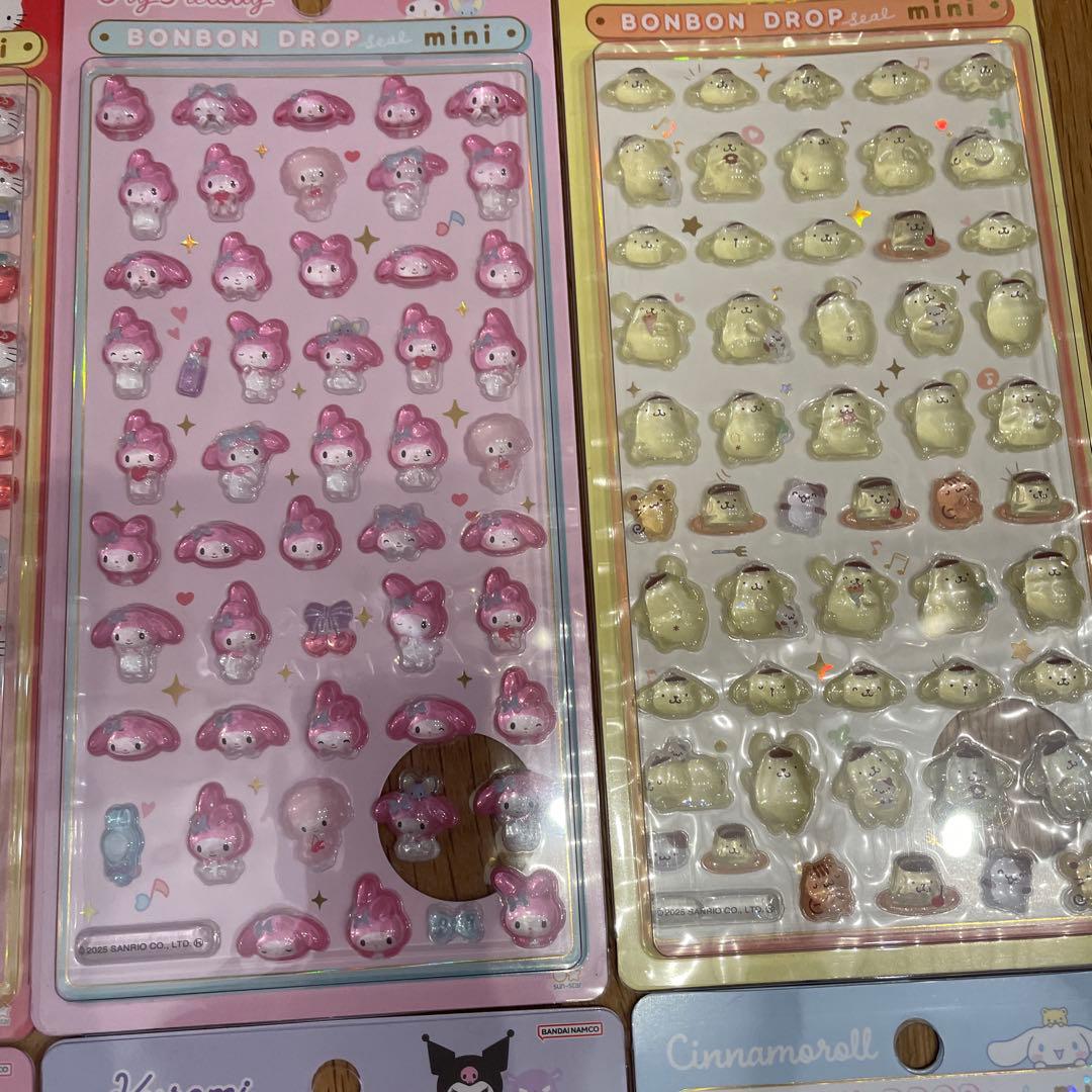 正規品 サンリオminiボンボンドロップシール8種セット