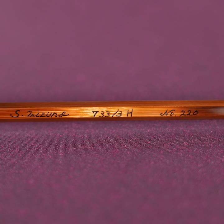 【希少美品】7'3'' #3バンブーロッド J’s Factory 水野成雄氏
