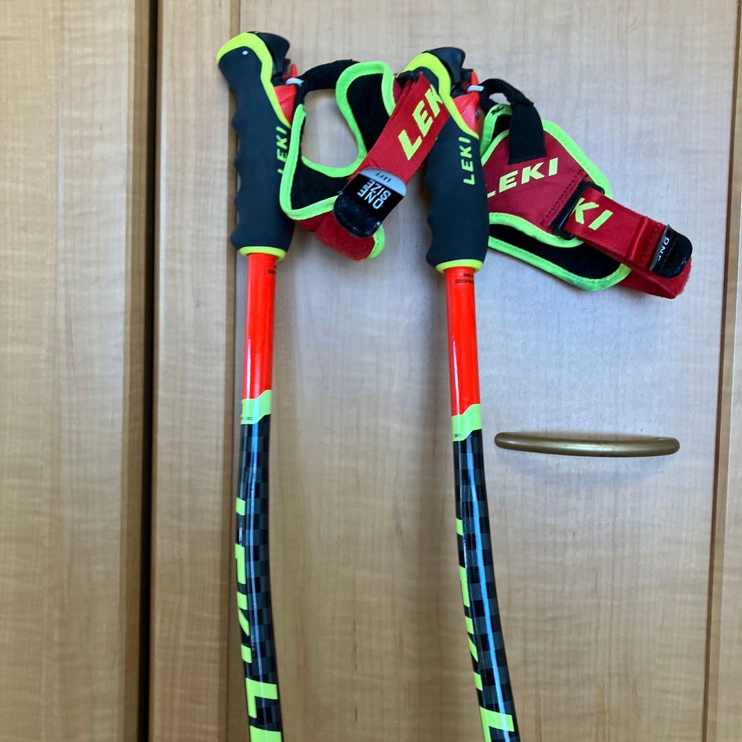 LEKI スキー用ストック オレンジ/ブラック
