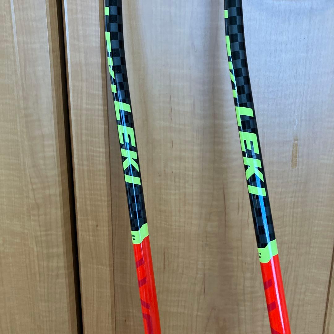 LEKI スキー用ストック オレンジ/ブラック