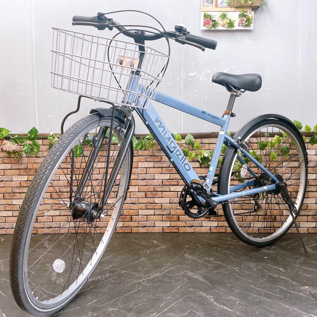 【63】一般車 シティー車 mugello ブルーグレー 27インチ