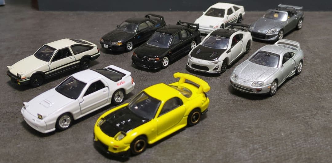 イニシャルD風ミニカー 9台セット （トミカ ホットウィール）