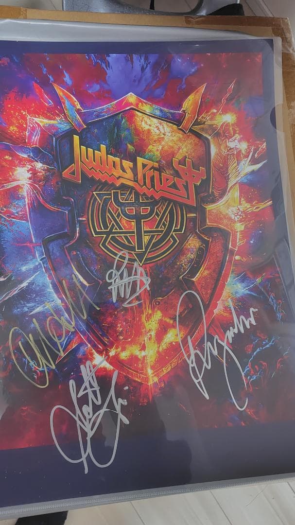 Judas Priest サイン入りポスター リトグラフ 新品 レア物