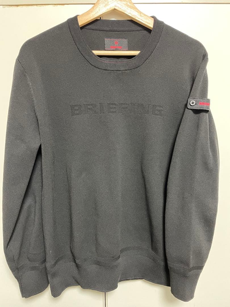 BRIEFING ブラック 長袖セーター M