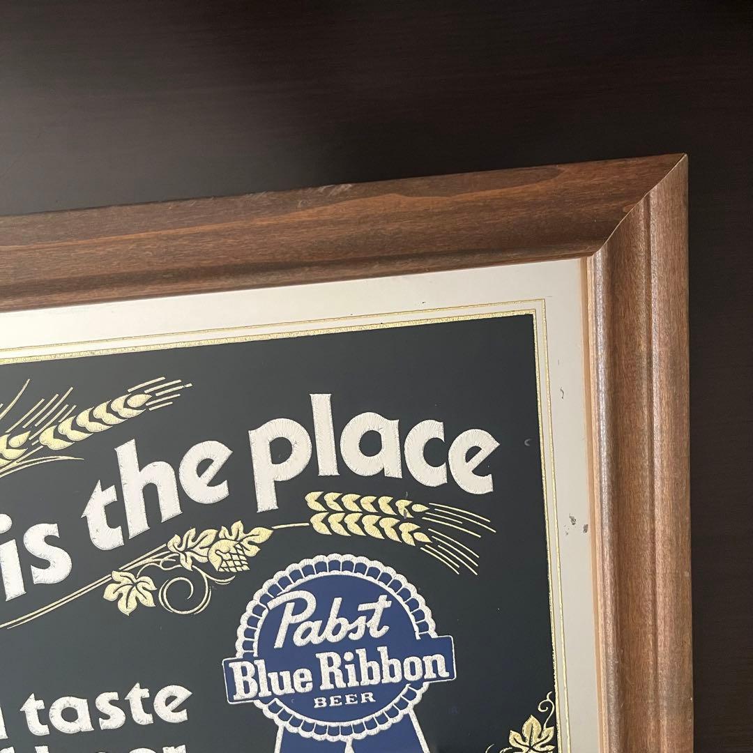 Pabst Blue Ribbon パブストブルーリボン パブミラー ビンテージ