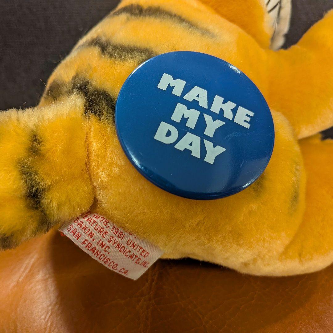 ガーフィールド プラッシュ 吸盤付き Make My Day ぬいぐるみ