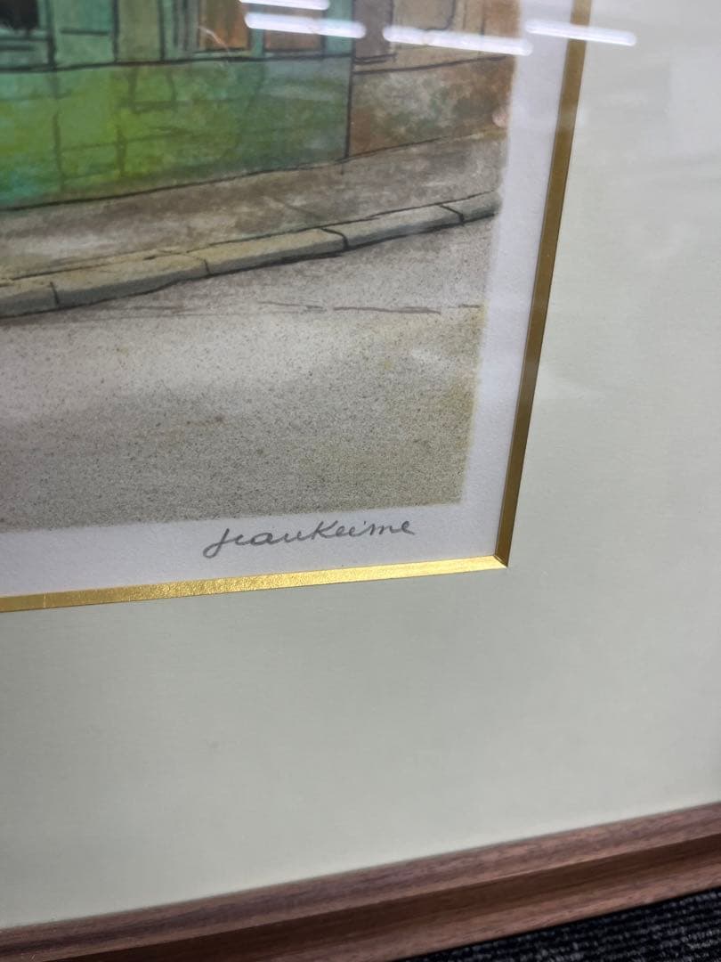 リトグラフ　ジャンケイム クエスト通り 128/150 直筆サイン