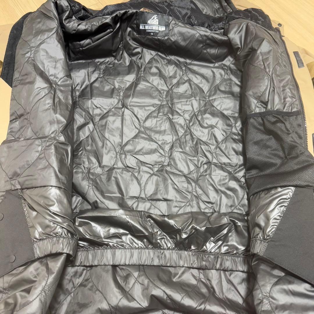 ワークマン 2024イージス防水防寒スーツ 3L スノーブラウン 上下セット