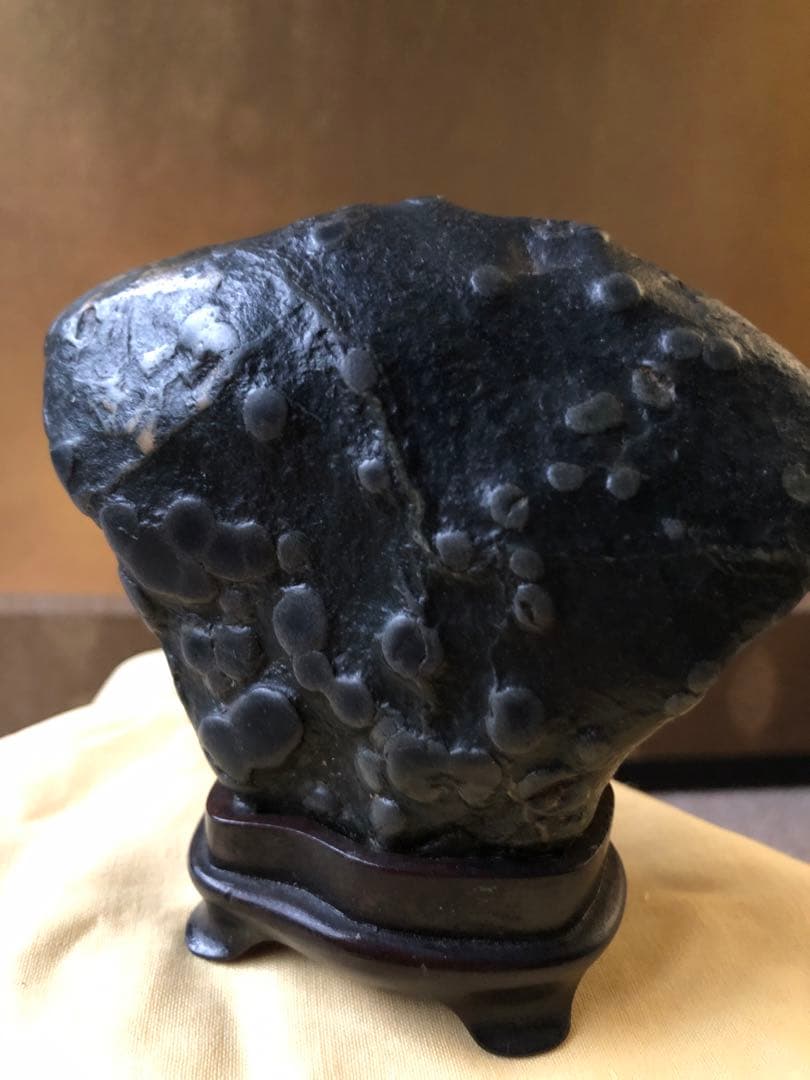 梅花石　木箱入　鑑賞石