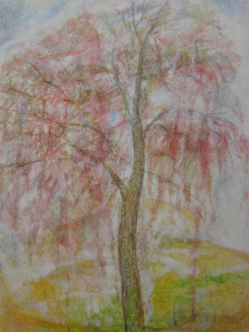 小川イチ、【佇ちて咲く】、希少画集画より、状態良好、新品高級額装付