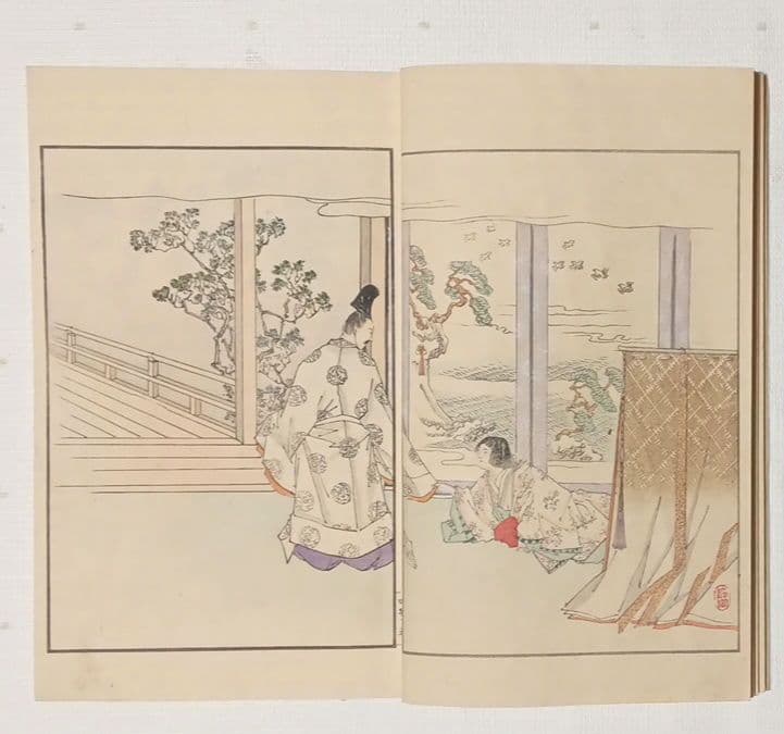 多色刷り木版画本日本歴史画報第4号 編輯者松本楓湖明治25年大倉書店出版
