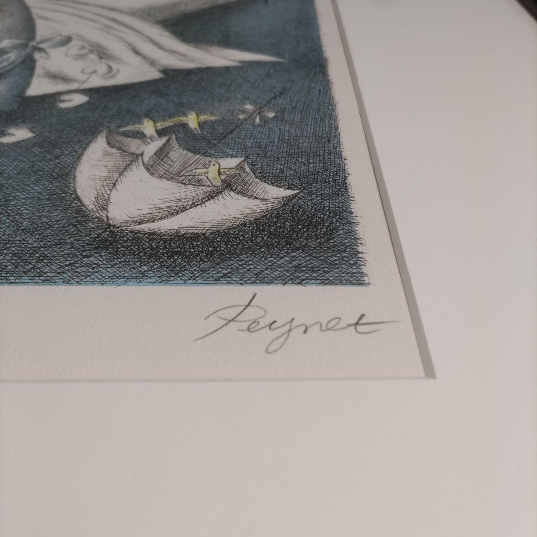 レイモン ペイネ リトグラフ 額装 ☆ 直筆サイン・エディション有り ☆限定版画