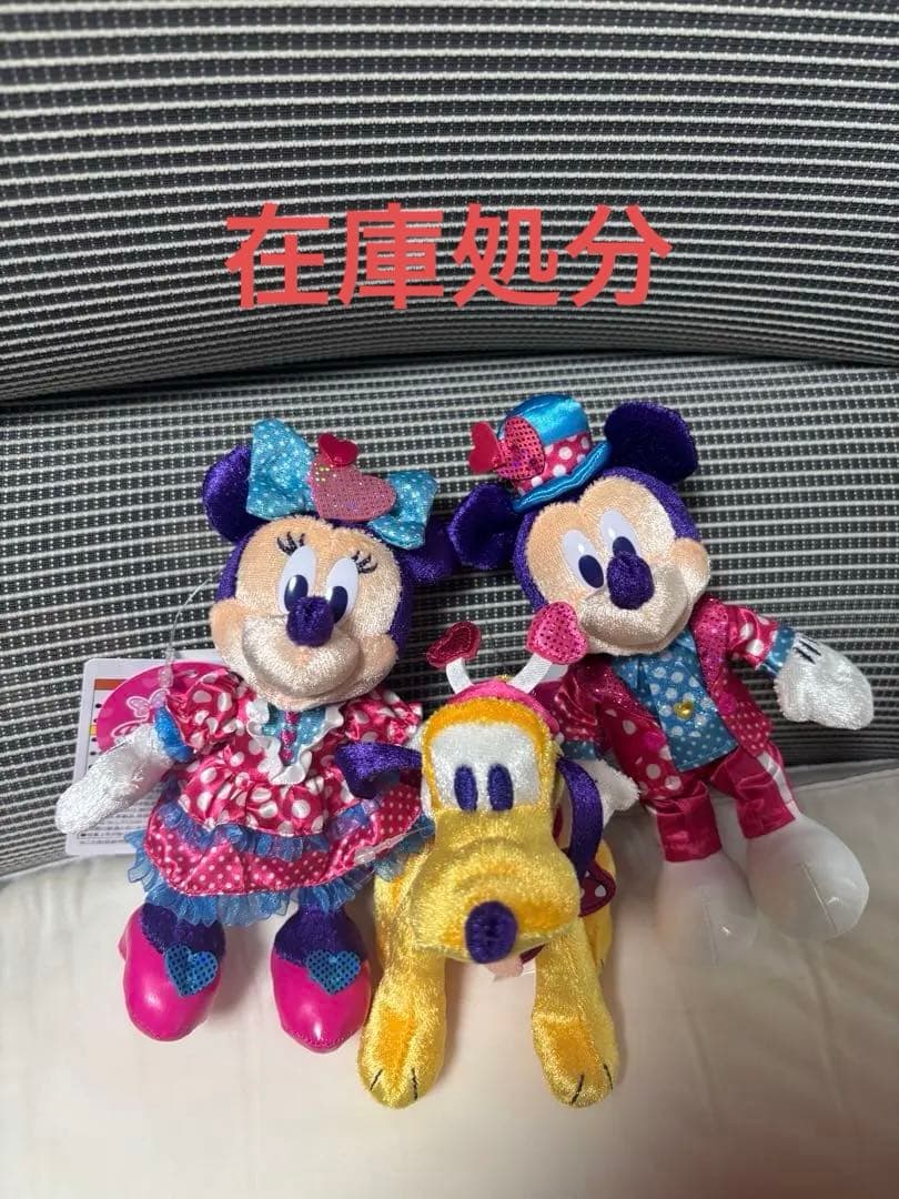 ディズニー パルパルーザ ぬいぐるみバッジ 3点セット