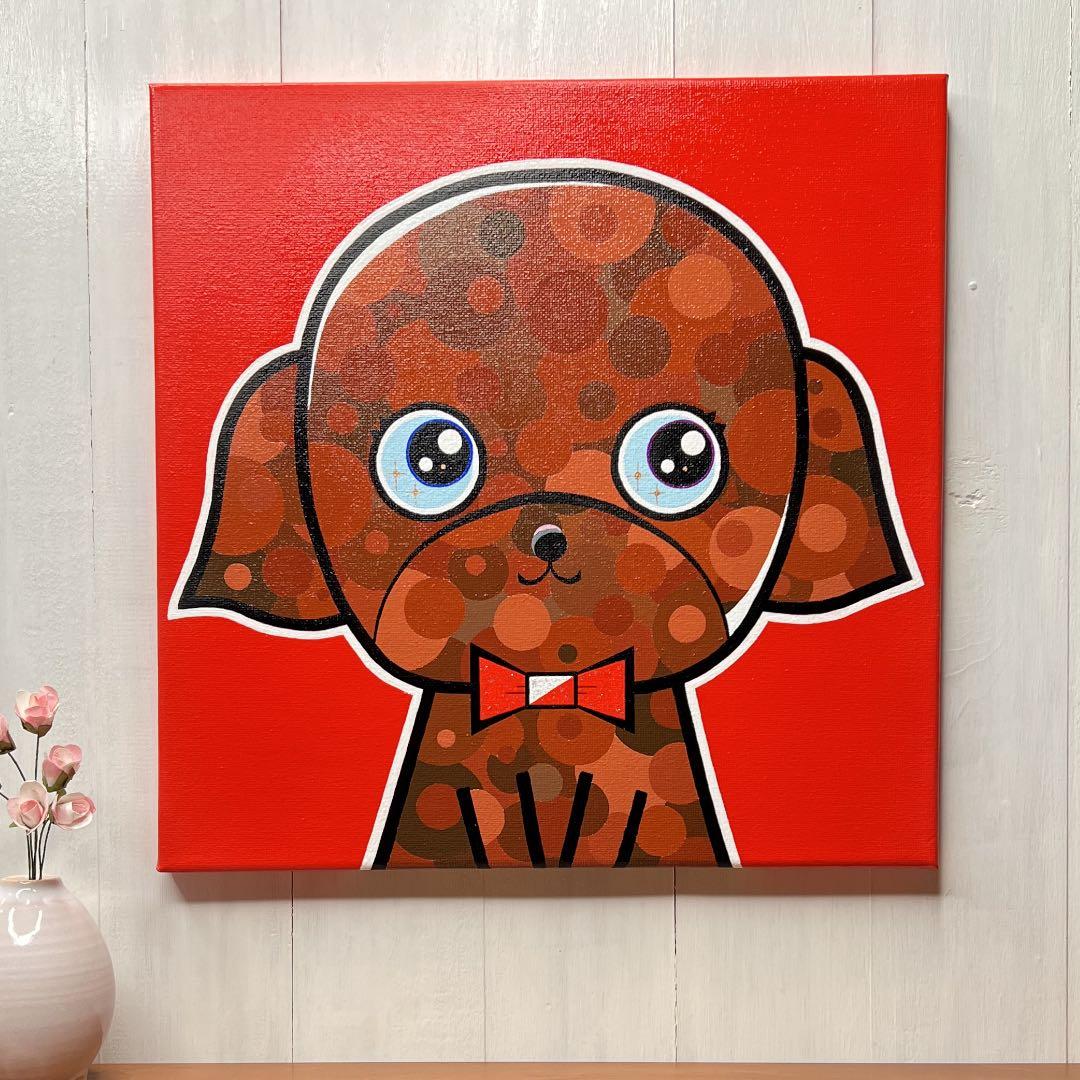 「bitter」｜絵画 原画 動物画 犬の絵 イラスト ドローイング