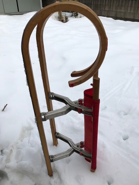 【値下げ】ドイツ製　折り畳み　ソリ　ボブスレー