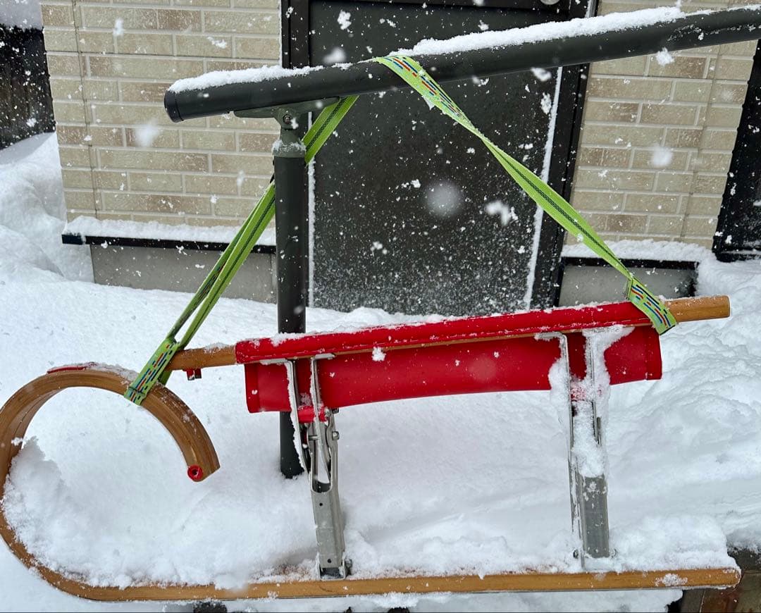 【値下げ】ドイツ製　折り畳み　ソリ　ボブスレー