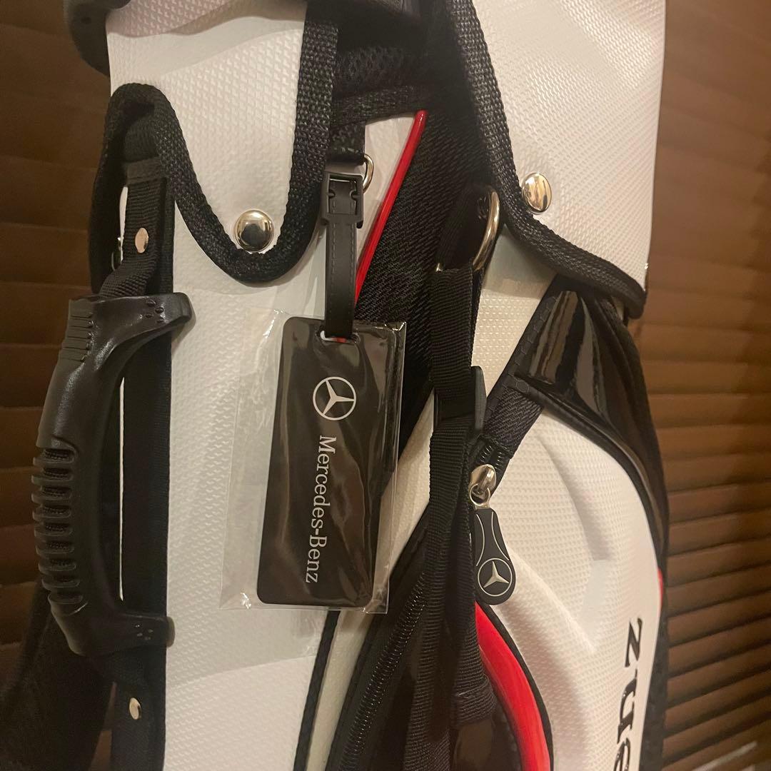【希少品】 Mercedes Benz ベンツ キャディバッグ ゴルフバッグ 白