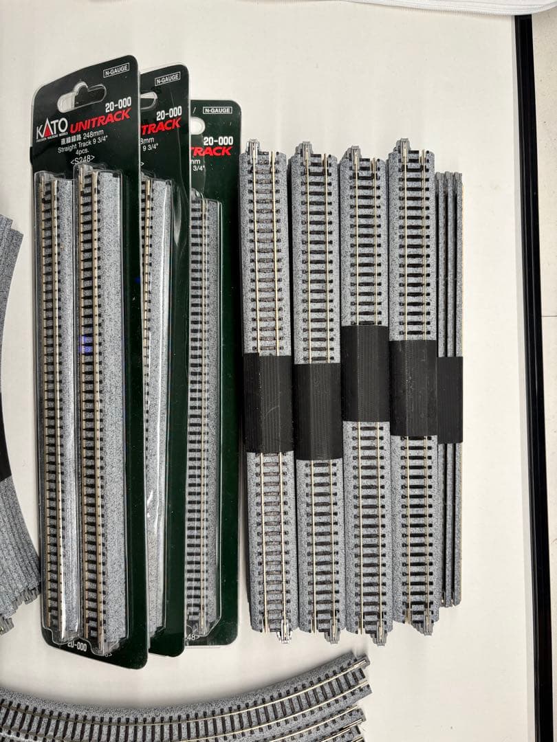 KATO Nゲージ 線路116本セット 新品36本含む-バラ売可能