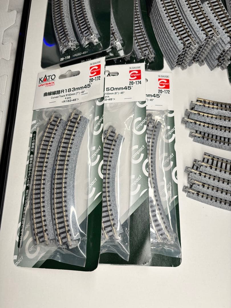 KATO Nゲージ 線路116本セット 新品36本含む-バラ売可能
