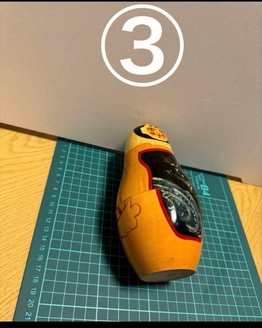 ロシア　ヴィンテージ アーティスト　宇宙モチーフの大きなマトリョーシカ9組