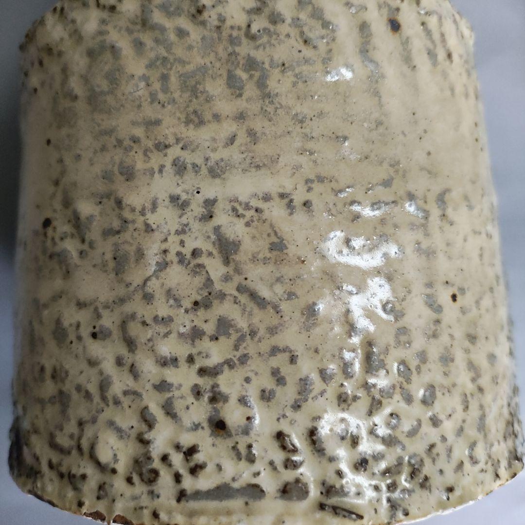 花岡隆　粉引花入　花瓶