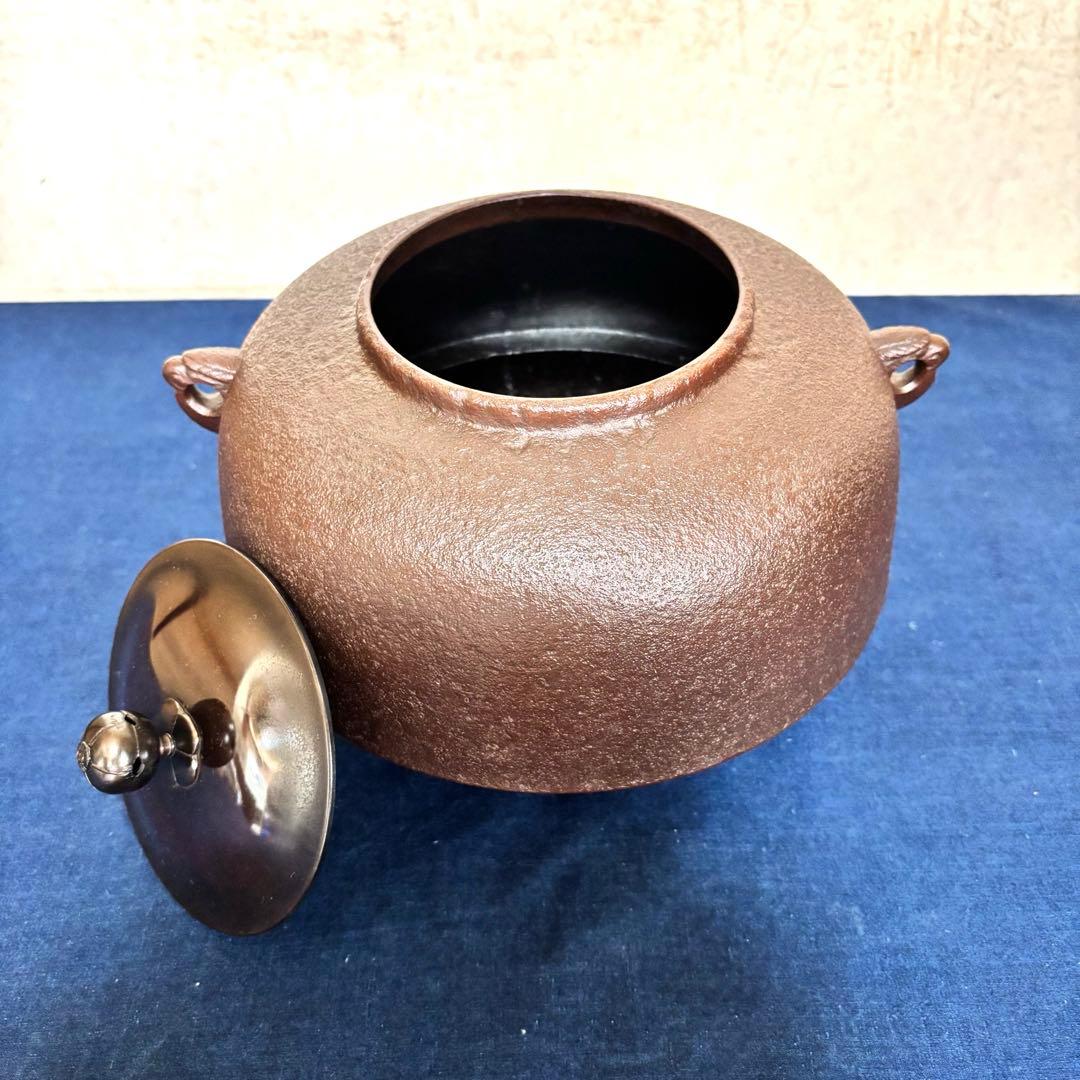 人間国宝高橋敬典 風炉 茶釜 電熱器 唐銅朝鮮風炉 野々田電熱器 敷板 茶道具