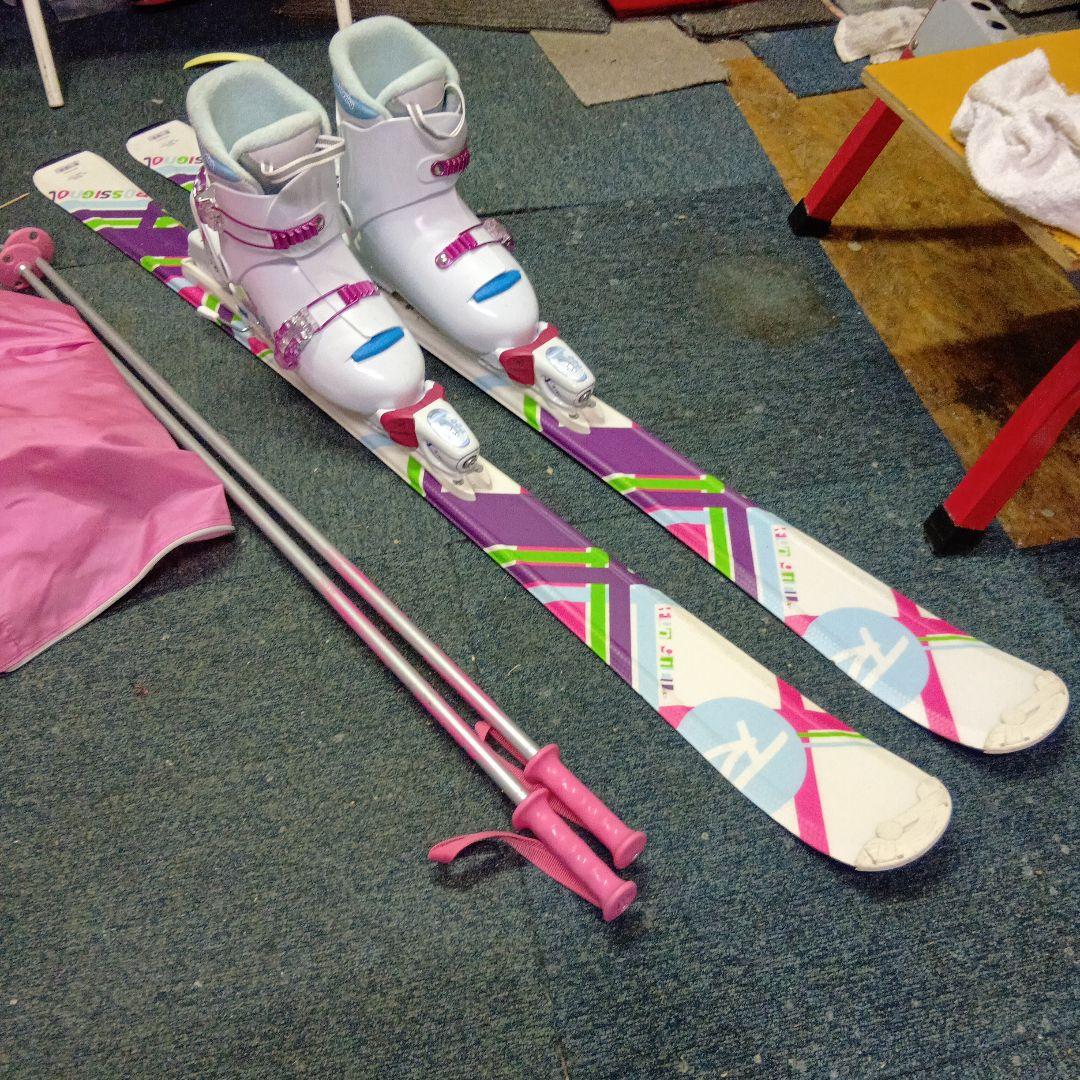 メンテナス済です 130cm/Rossignol スキーセット 靴24cm