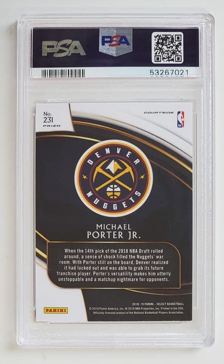 その他 Panini select courtside MPJ silver prizm