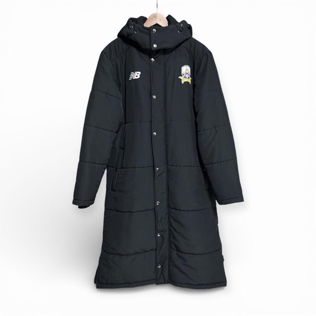 New Balance FC GIFU ベンチコート L 黒 パテッドコート