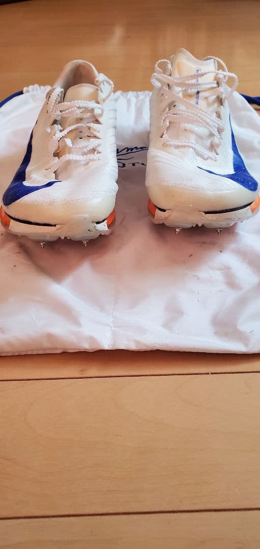 Nike スパイクシューズ ホワイト/ブルー/オレンジ