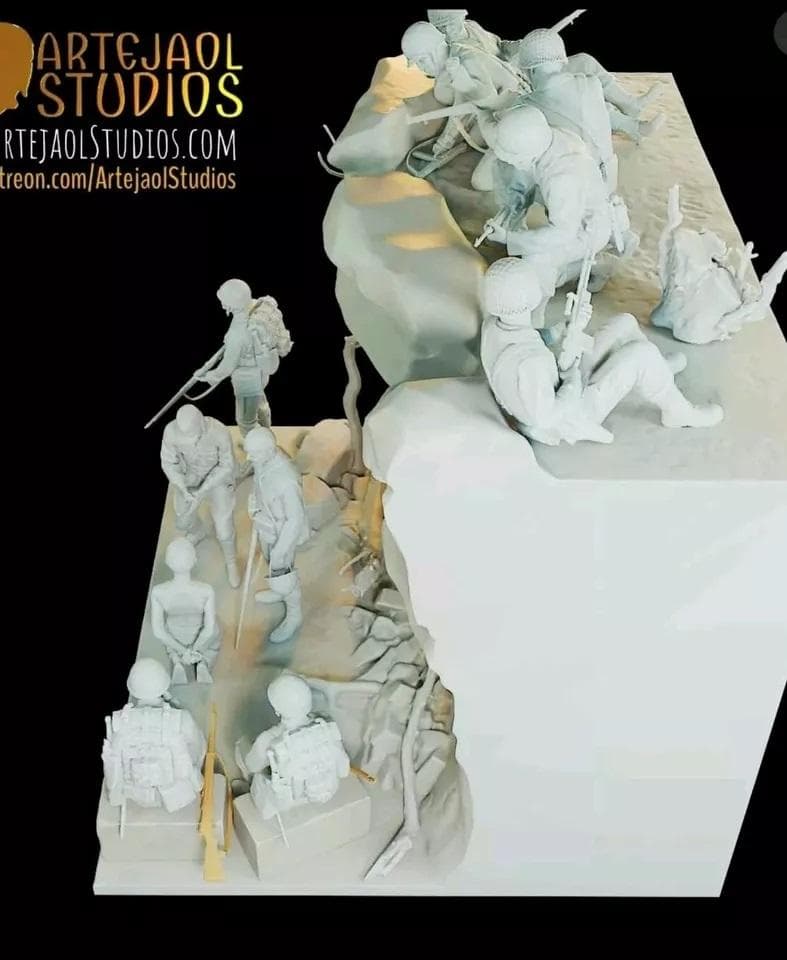 未使用 artejaol WW2 パシフィック ジオラマ シーン フルセット