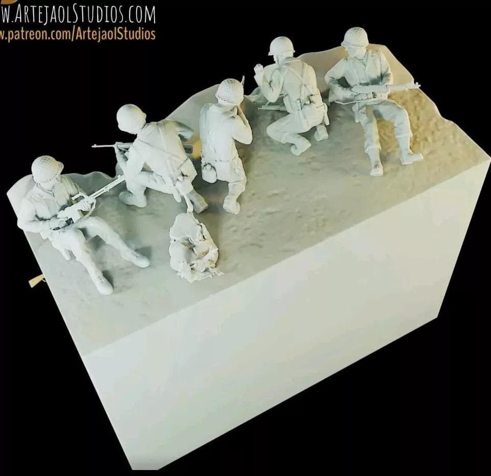 未使用 artejaol WW2 パシフィック ジオラマ シーン フルセット