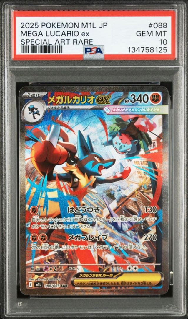 ポケモンカードゲーム PSA10 MEGA LUCARIO EX SPECIAL ART RARE