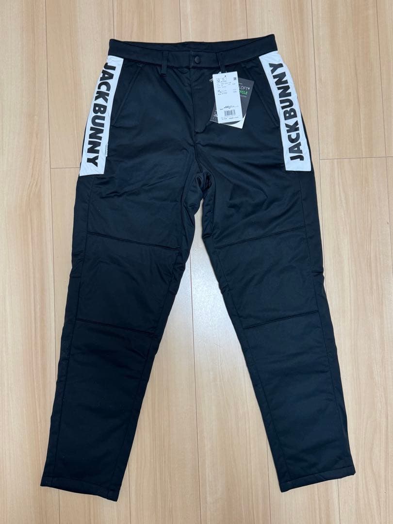 JACK BUNNY ジャックバニー PEスムース 中綿パンツ 黒 防寒