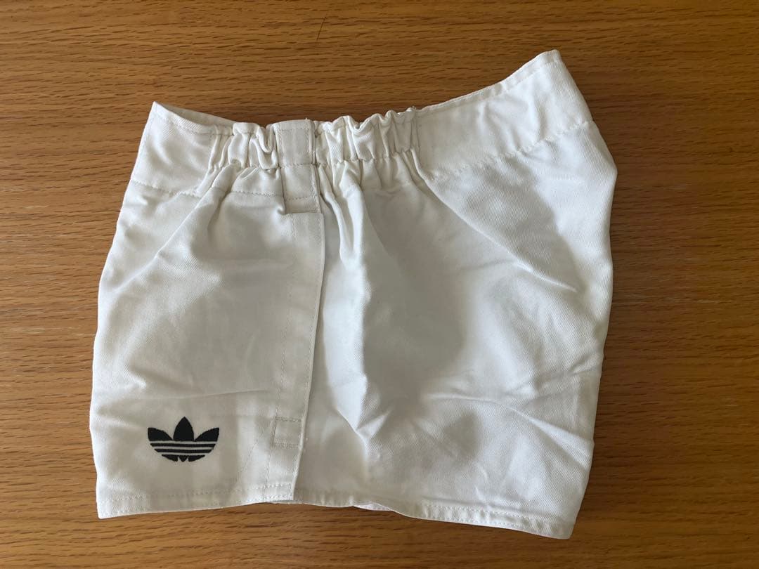【貴重】アディダス／イングランド型ラグビーパンツ（白・中古）Mサイズ