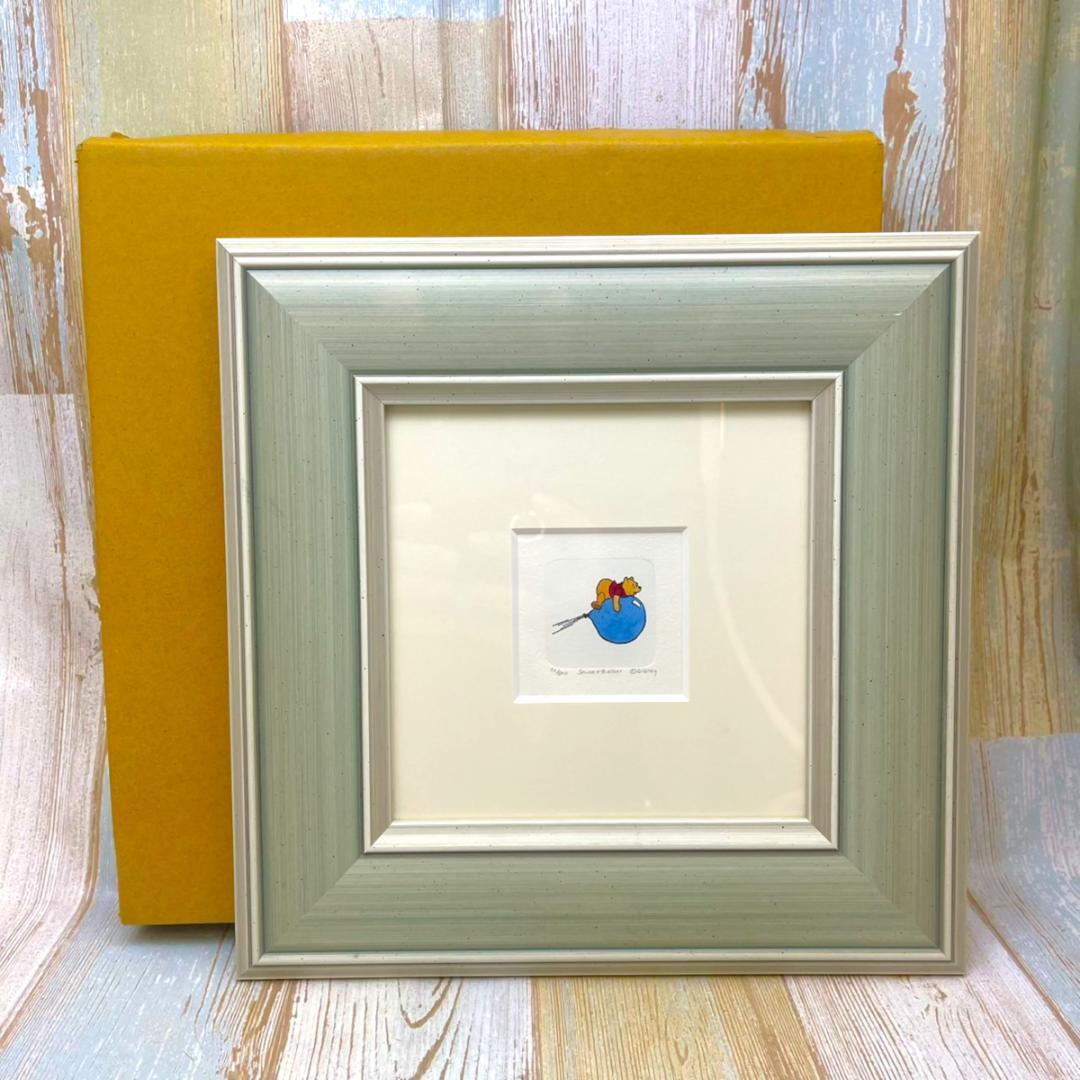 限定500枚★くまのプーさん 風船★エッチング銅版画 リトグラフ