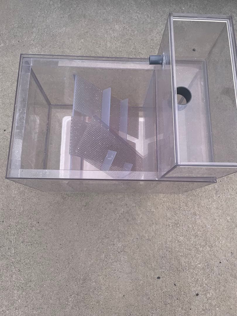 アクリル水槽オーバーフロー用濾過槽４５✖️３０✖️３０