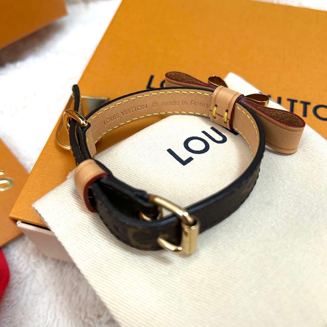 【試着のみ】LOUIS VUITTON ルイ・ヴィトン　リボン　首輪