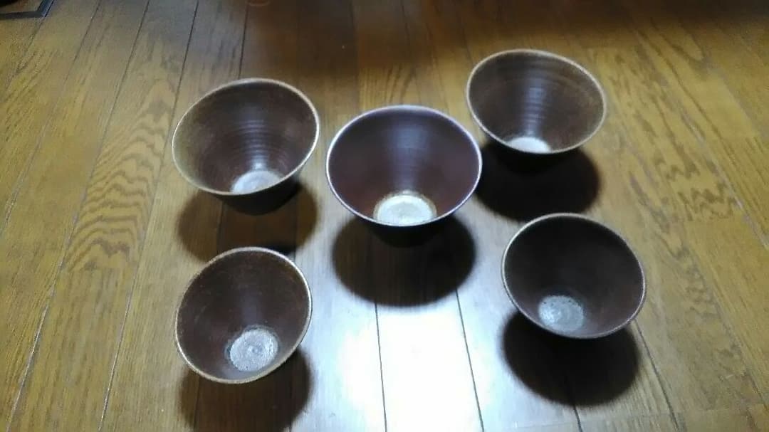 備前焼きのどんぶりセット