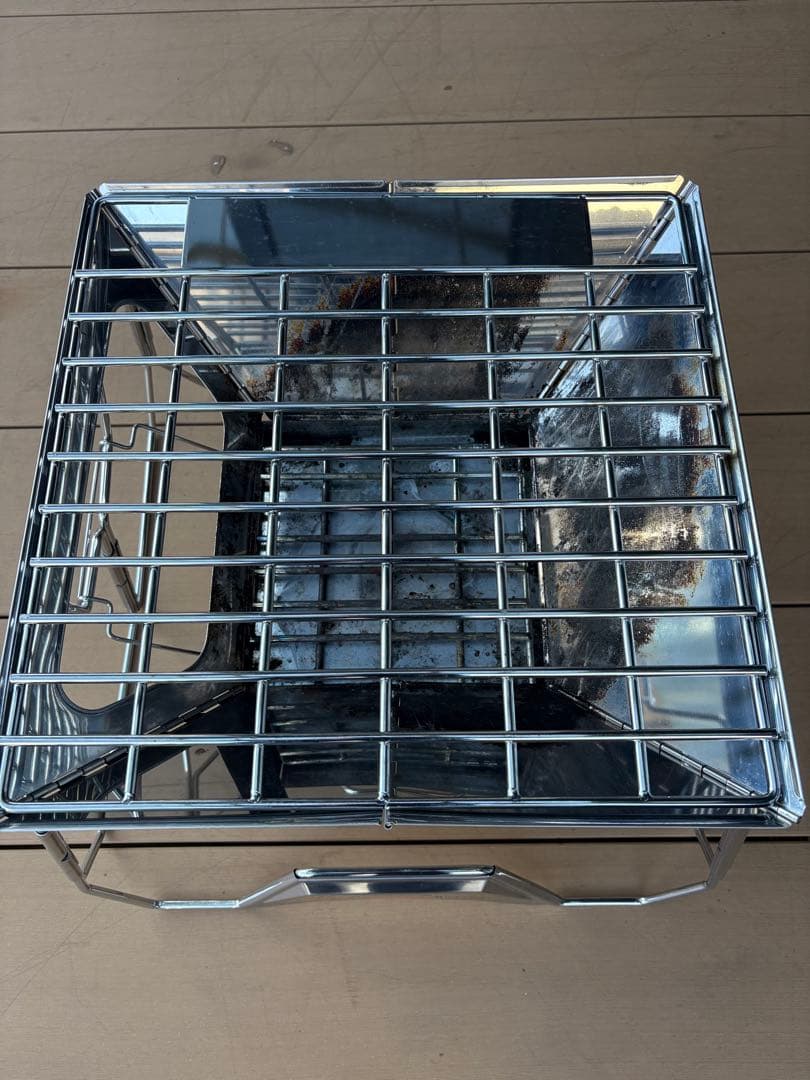 ステンレス バーベキューコンロ 温度計付き