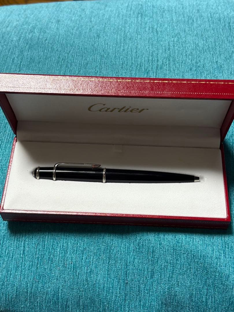 Cartier ブラックボールペン 専用ケース付きディアボロ・ドゥ・カルティエ